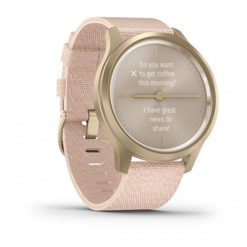 Garmin vivomove Style Light Gold Blush Pink Nylon 